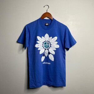 Blue Arizona Native American Dream Catcher T-shirt single stitch vintage
